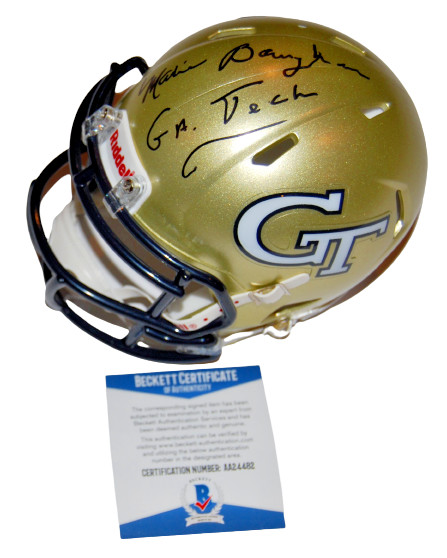 MAXIE BAUGHAN signed (GEORGIA TECH) mini football helmet BECKETT BAS AA24482