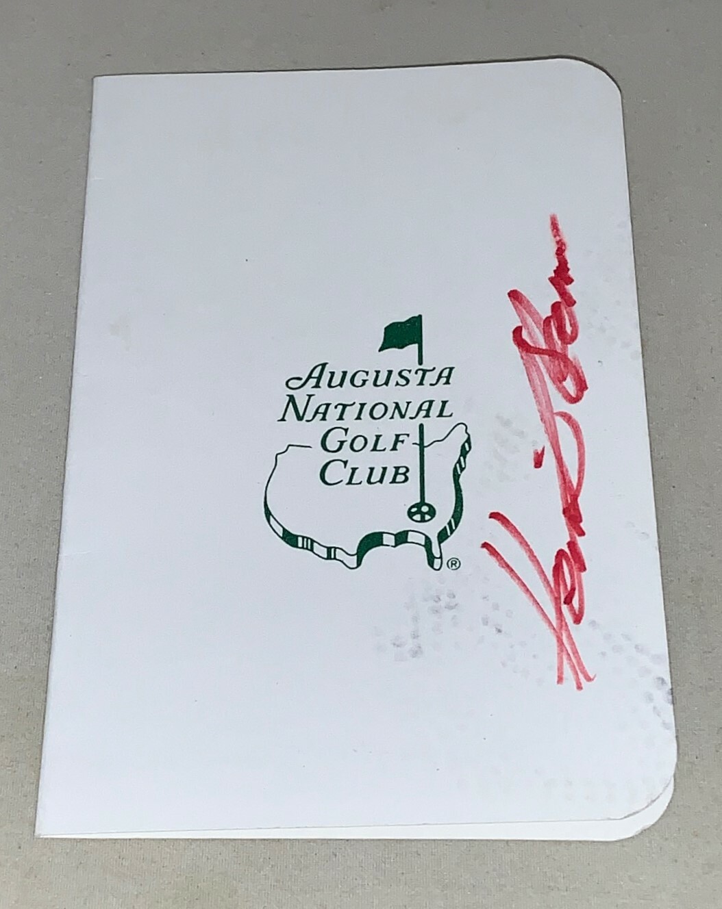 Henrik Stenson PGA Tour signed Masters Augusta National Golf Club Scorecard