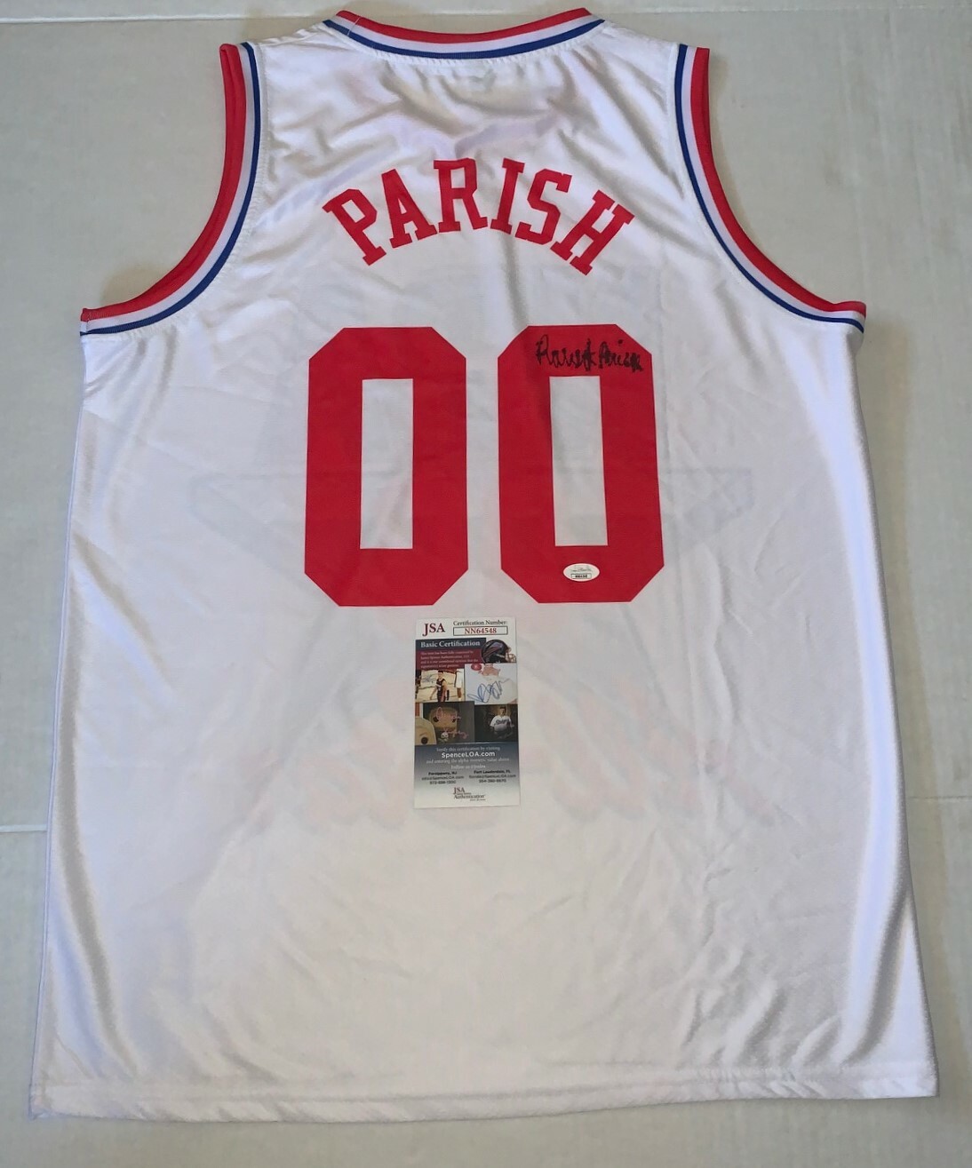 Robert Parish Boston Celtics signed 1991 All Star Game jersey autographed JSA