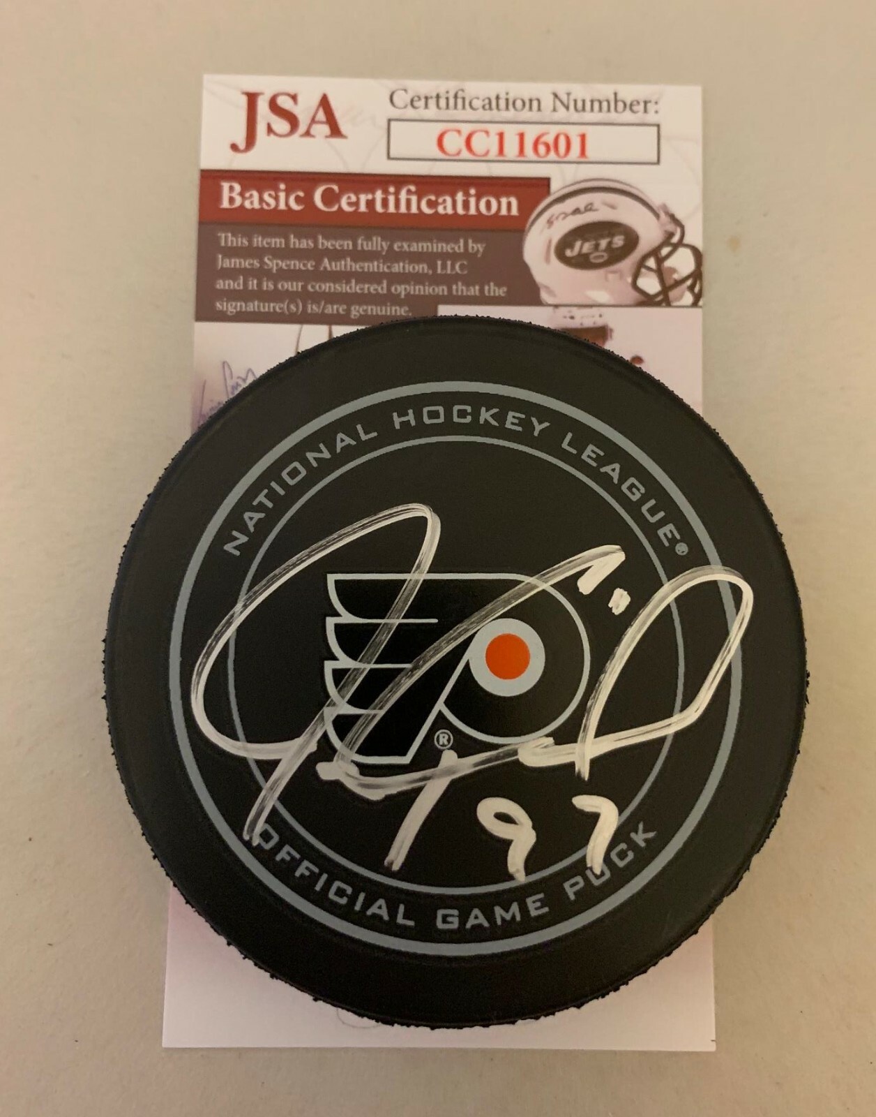 NEW LISTINGJeremy Roenick signed Philadelphia Flyers Official Game puck autographed JSA