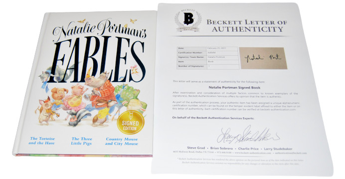 NATALIE PORTMAN signed autographed FABLES 1st EDITION BOOK BECKETT LOA A48484