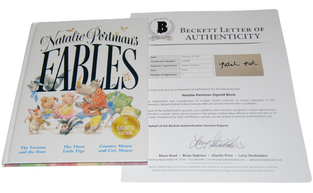 NATALIE PORTMAN signed autographed FABLES 1st EDITION BOOK BECKETT LOA A48488