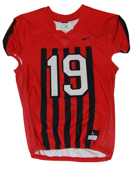 Nike Digital Vapor Pro Football Jersey #19 Men's Large Red Black $120 845923