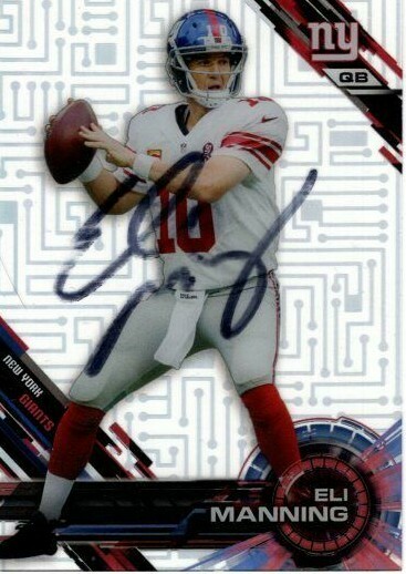 ELI MANNING signed autographed TOPPS NFL NEW YORK GIANTS trading sports card