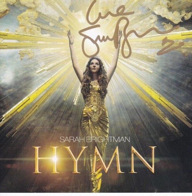 SARAH BRIGHTMAN signed autographed CD booklet insert
