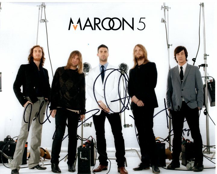 MAROON 5 signed autographed GROUP photo