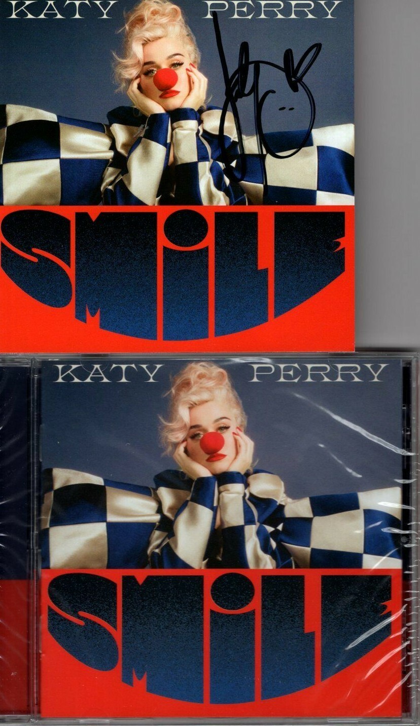 KATY PERRY signed autographed SMILE CD Booklet Insert