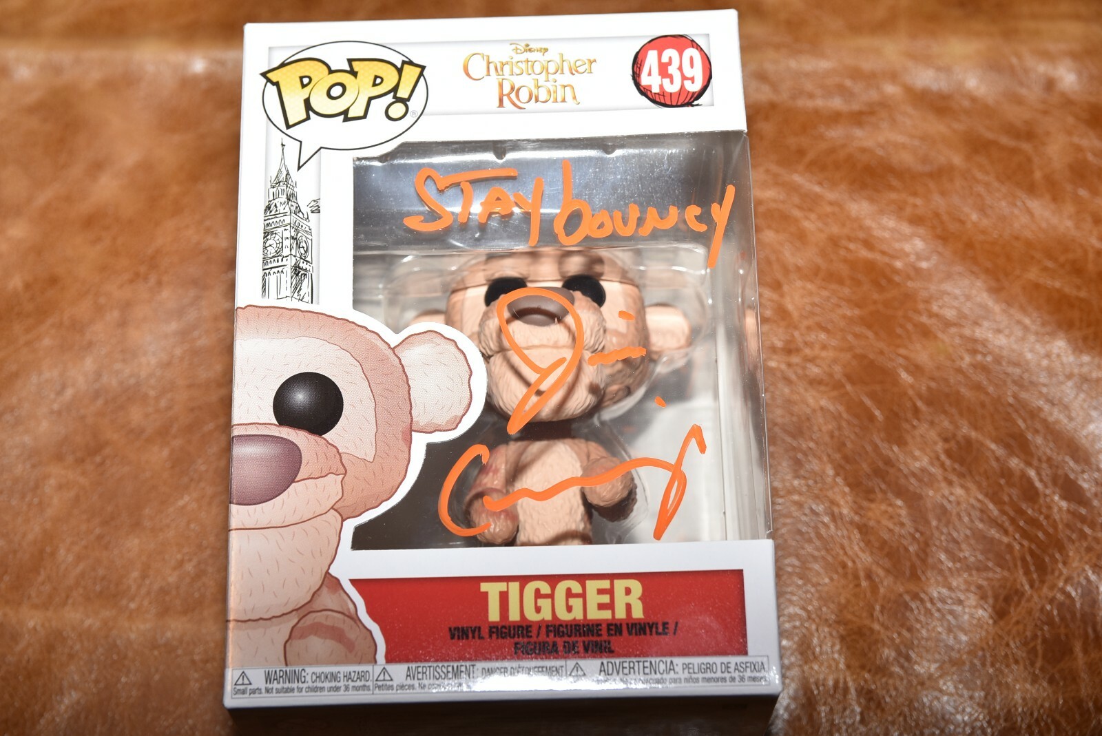 JIM CUMMINGS signed DISNEY CHRISTOPHER ROBIN TIGGER #439 Funko Pop! Figure
