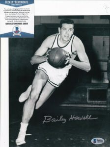 BAILEY HOWELL SIGNED (BOSTON CELTICS) BASKETBALL 8X10 PHOTO BECKETT BAS Z89016 COLLECTIBLE MEMORABILIA