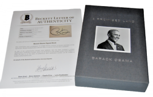 BARACK OBAMA SIGNED 1ST EDITION (PROMISED LAND) HARDCOVER BOOK BECKETT A48503 COLLECTIBLE MEMORABILIA