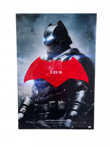 BEN AFFLECK SIGNED BATMAN V SUPERMAN ORIGINAL FULL SIZE POSTER DS AUTO BECKETT COLLECTIBLE MEMORABILIA