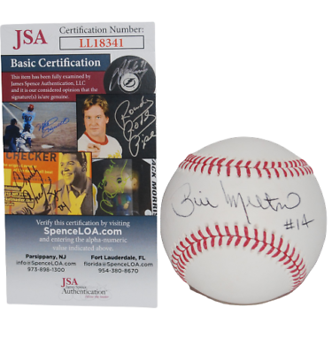 BILL MELTON signed (CHICAGO WHITE SOX) OML baseball JSA Authenticated ...