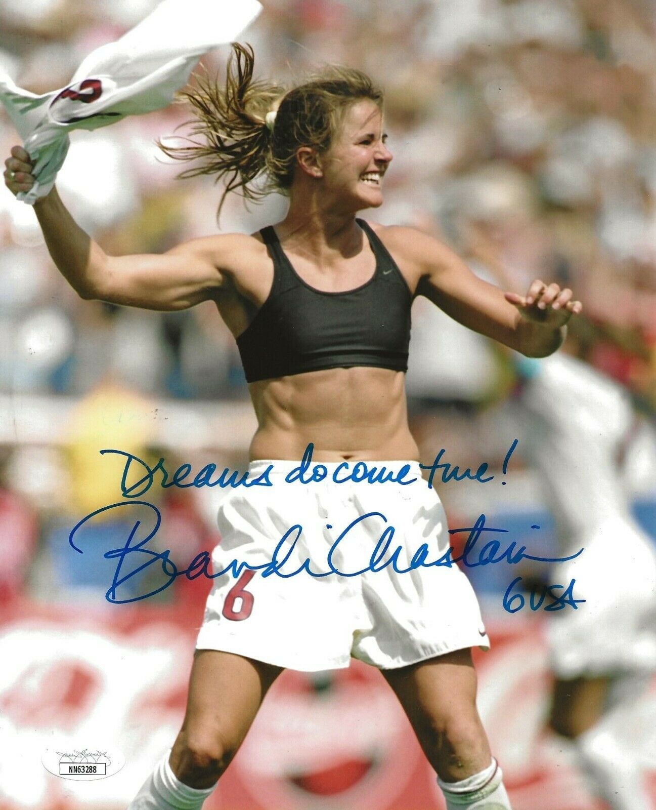 Brandi Chastain USWNT signed Team USA Soccer 8x10 photo autographed 4 ...