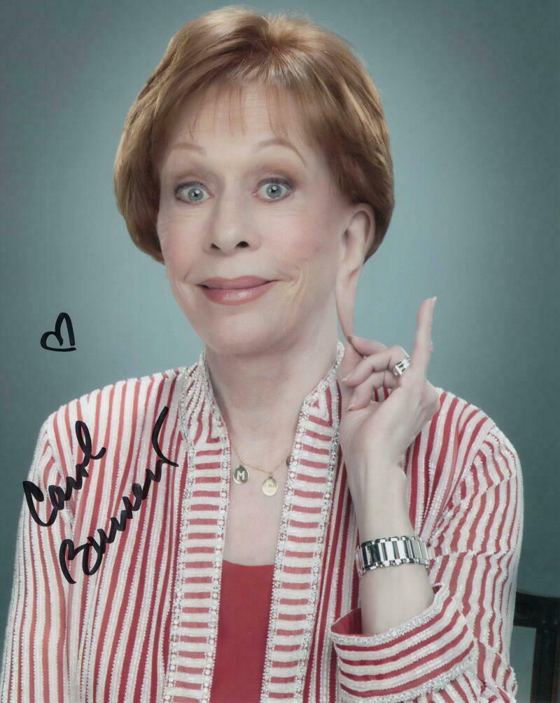 CAROL SIGNED AUTOGRAPH 8X10 PHOTO COMEDY ICON, HOLLYWOOD