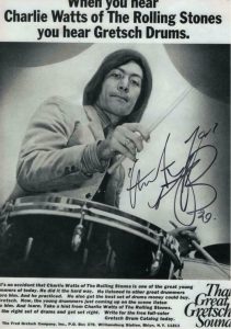 CHARLIE WATTS SIGNED AUTOGRAPH 8X12 PHOTO – THE ROLLING STONES, BEGGARS BANQUET COLLECTIBLE MEMORABILIA