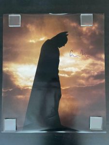 CHRISTOPHER NOLAN SIGNED AUTOGRAPH HUGE BATMAN DARK KNIGHT POSTER PHOTO – RARE! COLLECTIBLE MEMORABILIA