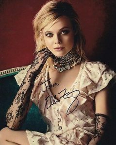 ELLE FANNING AUTOGRAPHED SIGNED PHOTOGRAPH – TO JOHN COLLECTIBLE MEMORABILIA