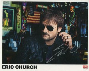 ERIC CHURCH SIGNED AUTOGRAPH 8X10 PHOTO – COUNTRY MUSIC STUD, SINNERS LIKE ME COLLECTIBLE MEMORABILIA