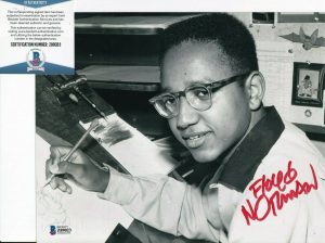FLOYD NORMAN SIGNED (DISNEY ANIMATOR) ARTIST 8X10 PHOTO BECKETT BAS Z89023 COLLECTIBLE MEMORABILIA