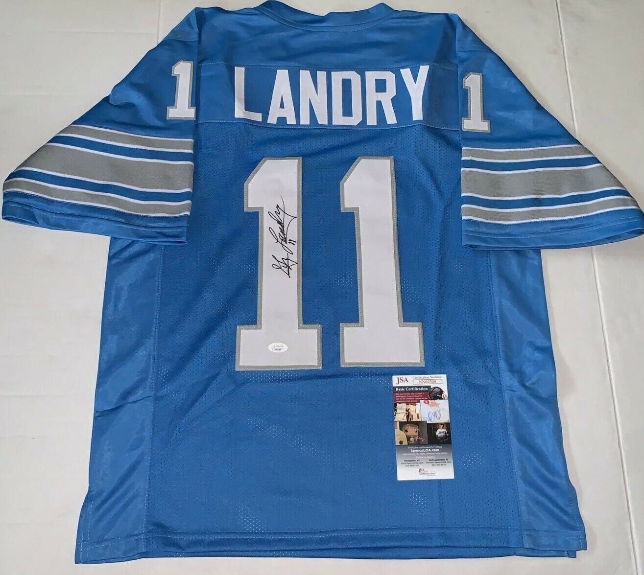 Autographed Greg Landry Detroit Lions DETROIT LIONS photo