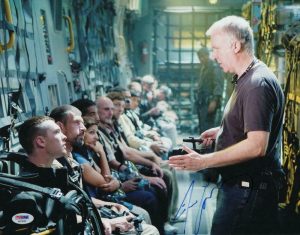 JAMES CAMERON SIGNED AUTOGRAPH 11×14 PHOTO – TITANIC & AVATAR DIRECTOR, RARE PSA COLLECTIBLE MEMORABILIA