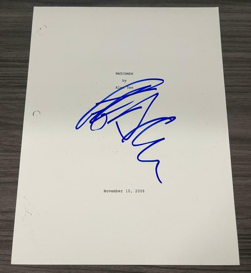 JEFFREY DEAN MORGAN SIGNED WATCHMEN FULL SCRIPT AUTHENTIC AUTOGRAPH COA ...