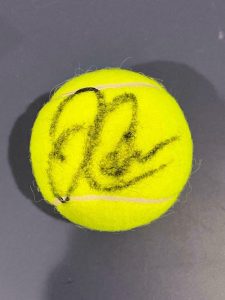 JIM COURIER SIGNED AUTOGRAPHED TENNIS BALL RARE CHAMPION LEGEND WITH COA COLLECTIBLE MEMORABILIA