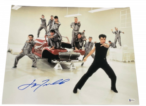 JOHN TRAVOLTA SIGNED 16X20 PHOTO GREASE LIGHTNING AUTHENTIC AUTOGRAPH BECKETT COLLECTIBLE MEMORABILIA