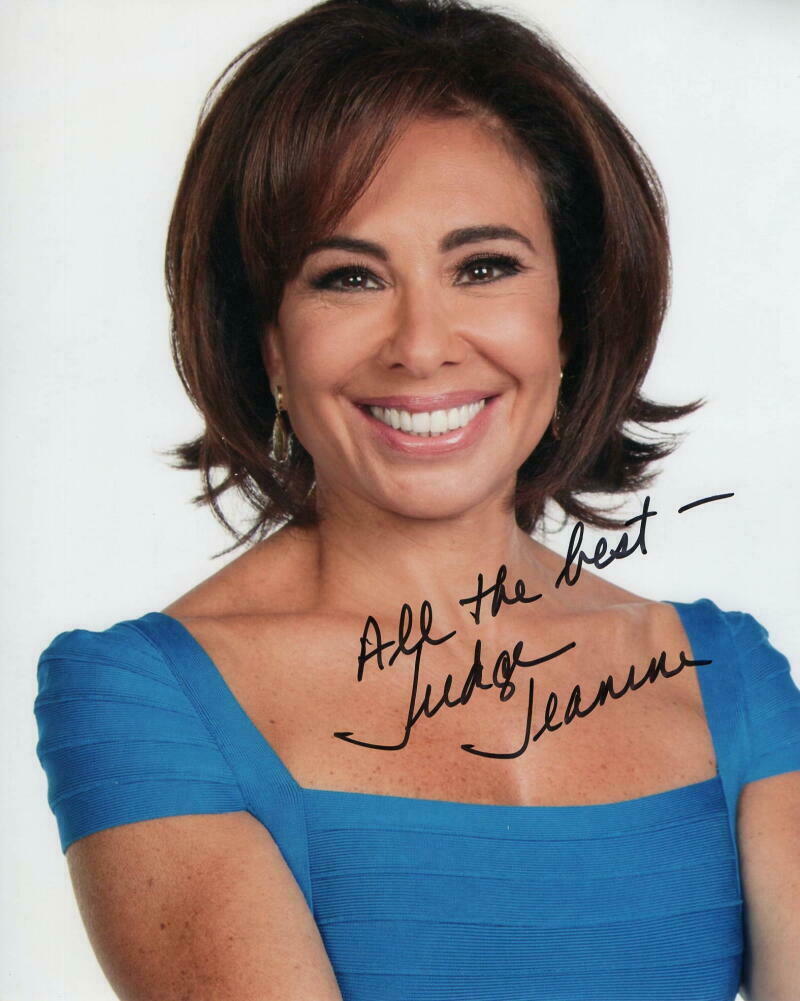 Judge Jeanine Pirro Signed Autograph 8x10 Photo Fox News Channel