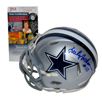 LEE ROY JORDAN SIGNED (DALLAS COWBOYS) MINI FOOTBALL HELMET JSA LL18449 COLLECTIBLE MEMORABILIA
