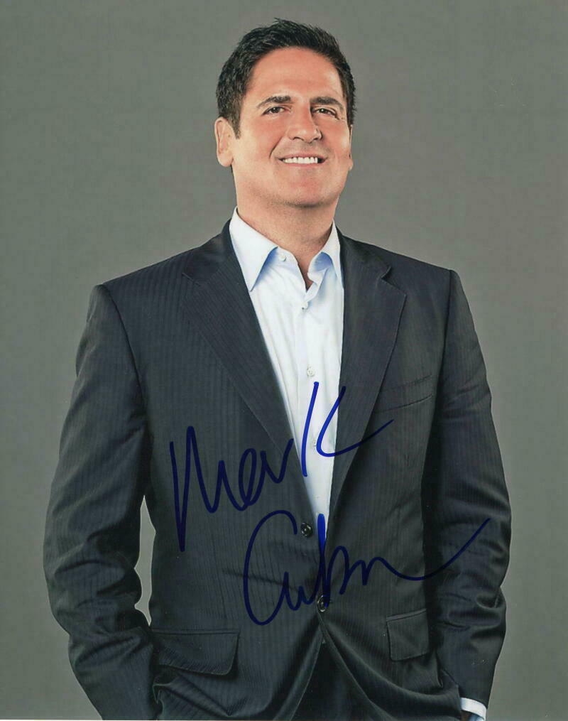 MARK CUBAN SIGNED AUTOGRAPH 8X10 PHOTO - SHARK TANK STAR, BILLIONAIRE - How Old Is Mark Cuban? Billionaire, Shark & NBA Owner Facts