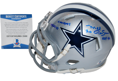 MEL RENFRO SIGNED (DALLAS COWBOYS) MINI FOOTBALL HELMET BECKETT BAS Z05808 COLLECTIBLE MEMORABILIA