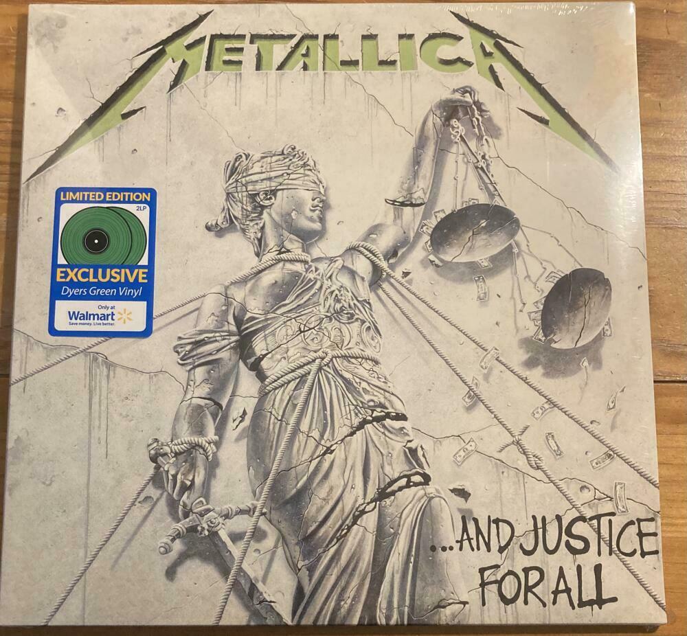 METALLICA WALMART EXCLUSIVE LIMITED COLOR AND JUSTICE FOR ALL VINYL ...