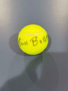 NICK BOLLETTIERI SIGNED AUTOGRAPHED TENNIS BALL RARE CHAMPION LEGEND WITH COA COLLECTIBLE MEMORABILIA