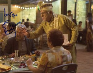 OM PURI “THE HUNDRED FOOT JOURNEY” AUTOGRAPH SIGNED 8×10 PHOTO B ACOA COLLECTIBLE MEMORABILIA