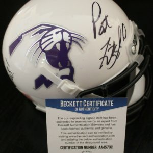 Pat Fitzgerald Signed Northwestern Wildcats Mini Helmet w/Beckett COA AA45732
