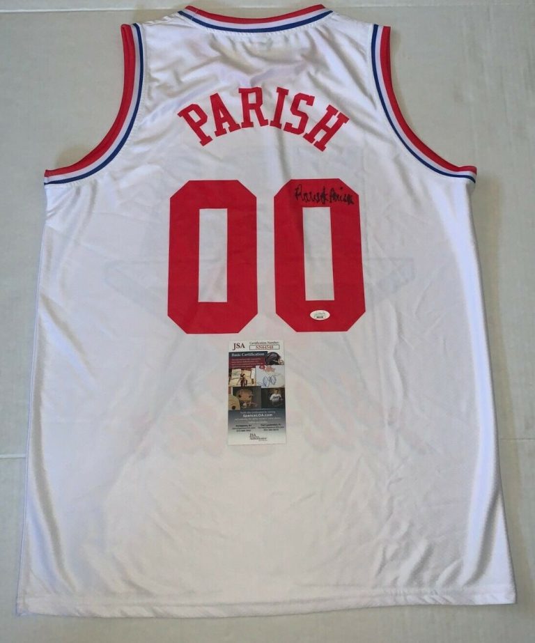 ROBERT PARISH BOSTON CELTICS SIGNED 1991 ALL STAR GAME JERSEY AUTOGRAPHED JSA COLLECTIBLE MEMORABILIA