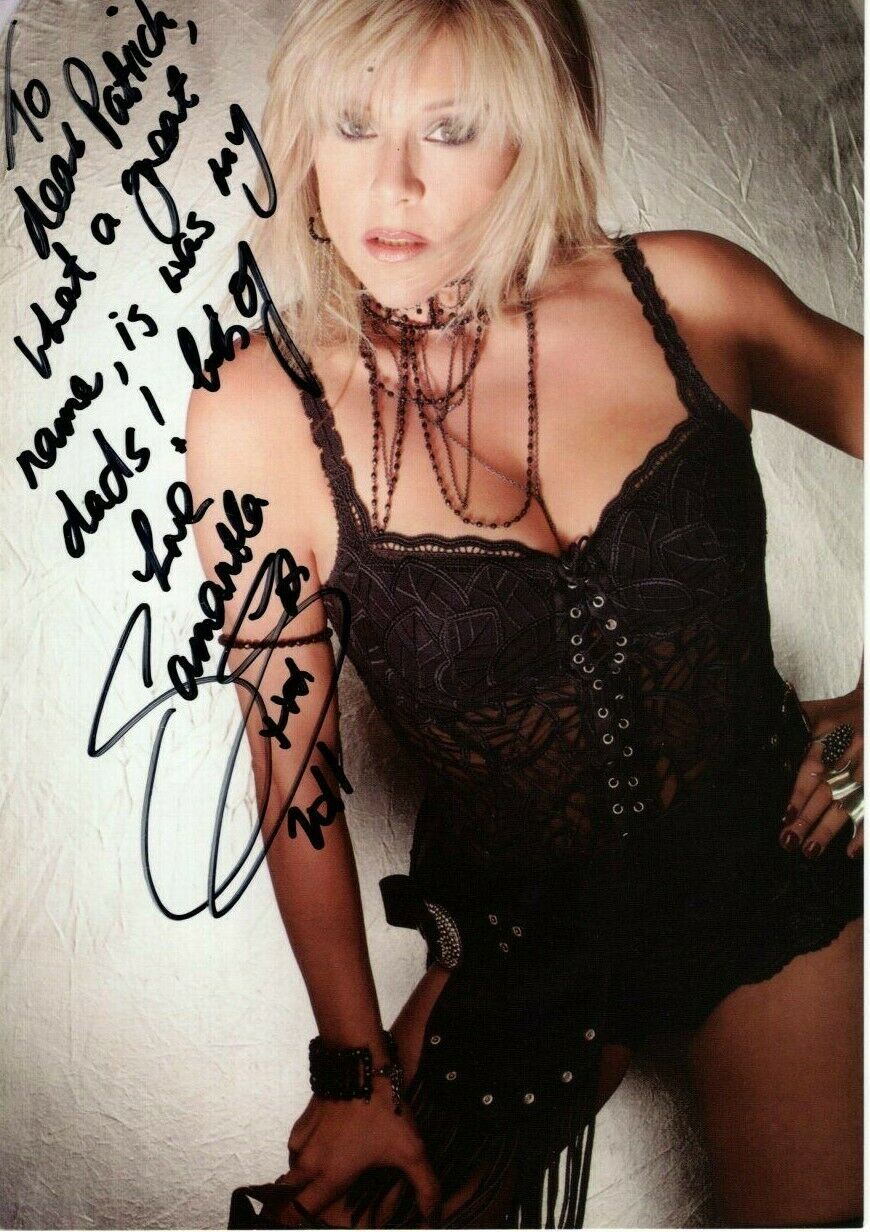 Samantha Fox Autographed Signed Photograph To Patrick Autographia 