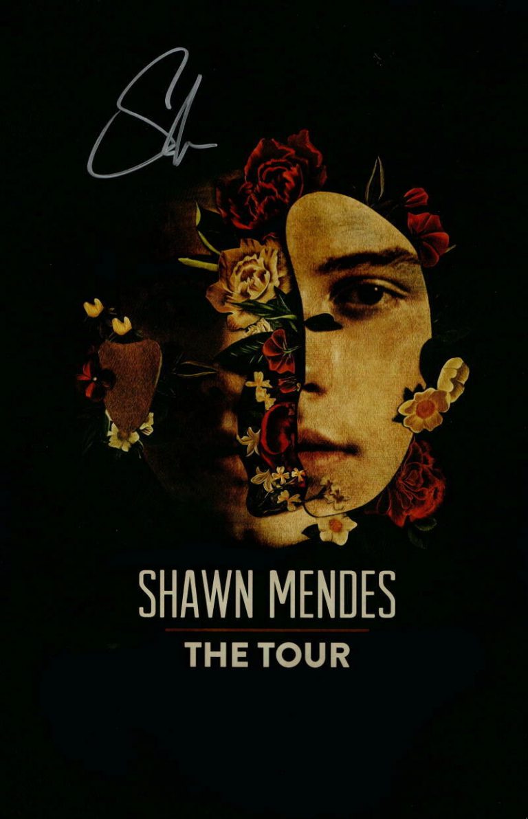 SHAWN MENDES SIGNED AUTOGRAPH "THE TOUR" VIP CONCERT TOUR POSTER - VERY ...