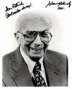 SHERWOOD SCHWARTZ AUTOGRAPHED SIGNED PHOTOGRAPH – TO PATRICK COLLECTIBLE MEMORABILIA