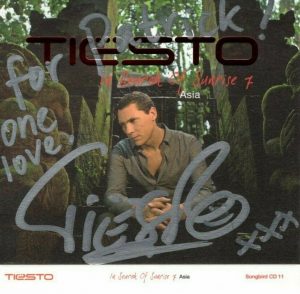 TIESTO AUTOGRAPHED SIGNED PHOTO CD COVER – TO PATRICK COLLECTIBLE MEMORABILIA