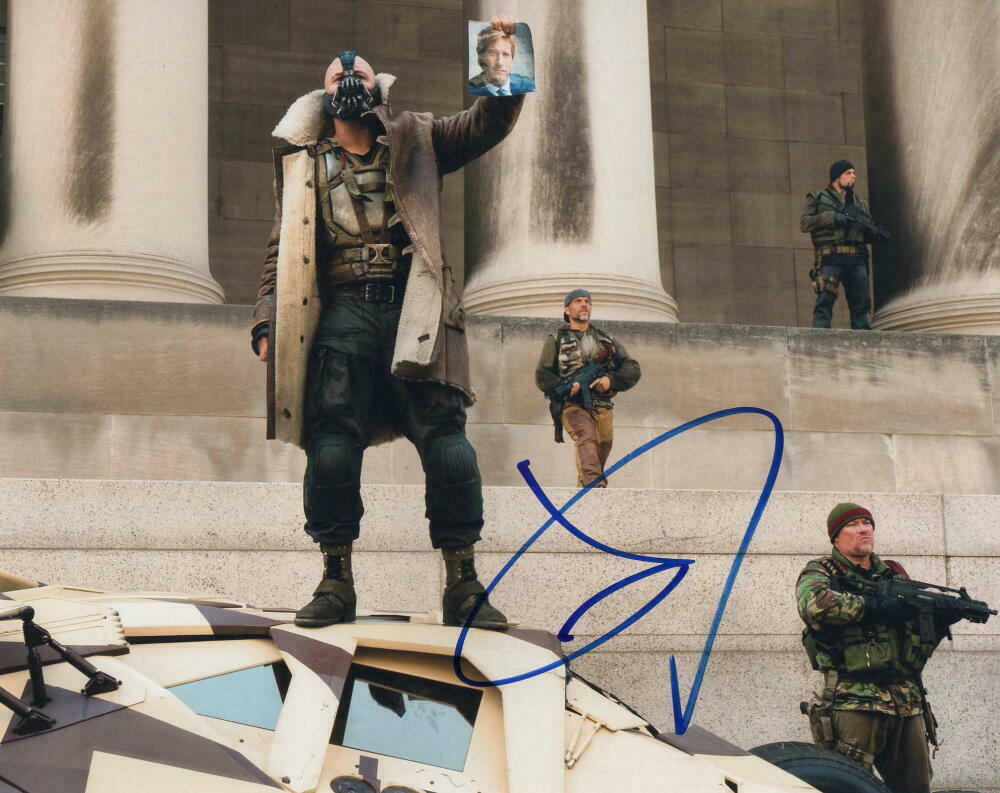 Tom Hardy Signed Autograph 8x10 Photo Bane Dark Knight Rises Peaky Blinders Autographia 