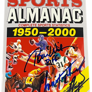 TOM WILSON CHRISTOPHER LLOYD SIGNED BACK TO THE FUTURE GRAYS ALMANAC BECKETT