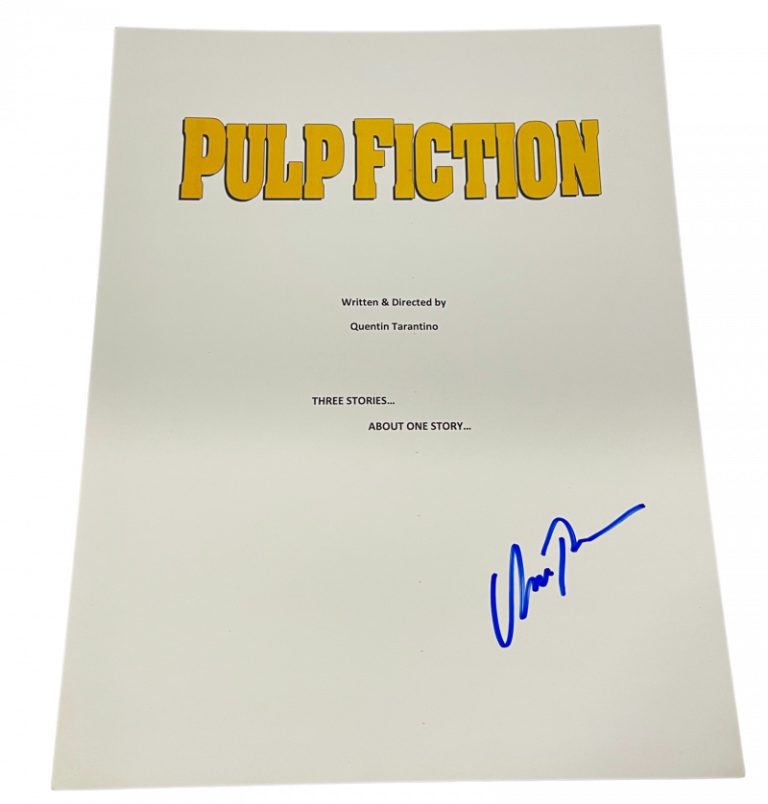 UMA THURMAN SIGNED PULP FICTION FULL SCRIPT AUTOGRAPH BECKETT COA COLLECTIBLE MEMORABILIA