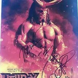 "Hellboy" Cast AUTOGRAPHS Signed 11x14 Photo - David Harbour +3 ACOA Collectible Memorabilia