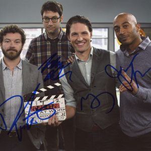 "Men at Work" Cast AUTOGRAPHS Signed 8x10 Photo ACOA Collectible Memorabilia