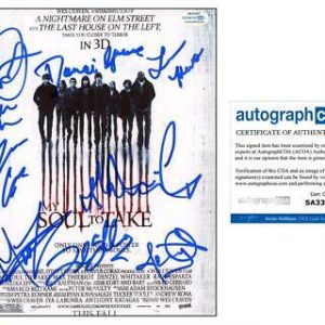 "My Soul to Take" Cast AUTOGRAPHS Signed 8x10 Photo - Max Thieriot +9 +9 ACOA Collectible Memorabilia