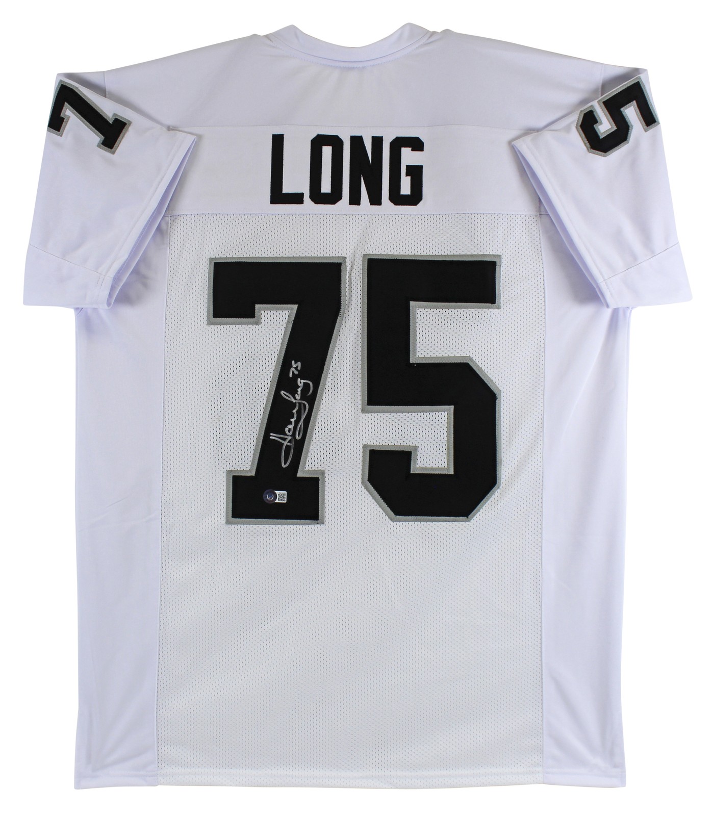 Howie Long Authentic Signed White Pro Style Jersey Autographed BAS Witnessed