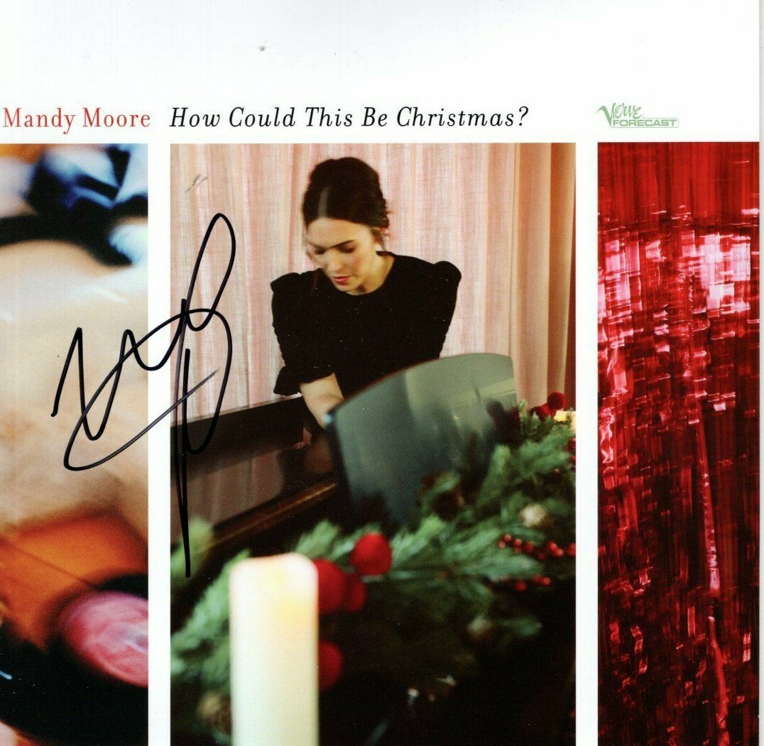 MANDY MOORE Signed Autographed 7