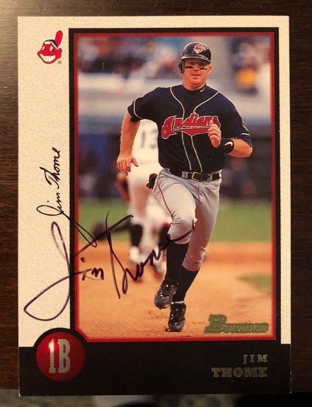 Jim Thome signed autographed 1998 Bowman Card